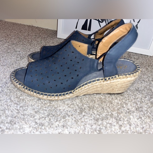 Clarks Women's Petrina Gail Wedge Sandals Size 9 - Picture 7 of 9